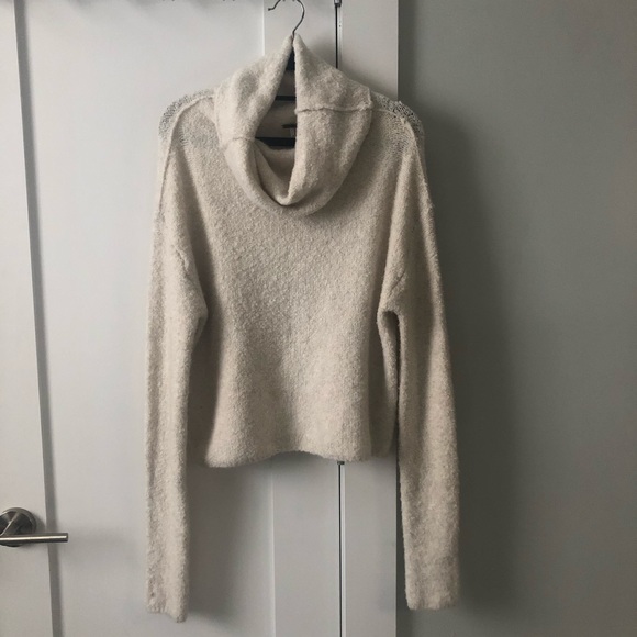 Free People Sweaters - Free People Cream Cowl Neck Sweater Top – NWOT